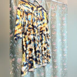 Beautiful multicolor dress worn once excellent condition size 1x